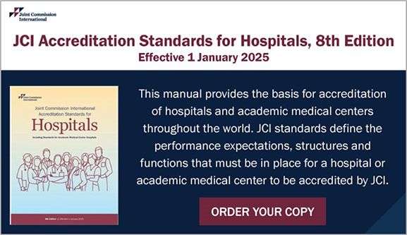 JCI Accreditation Standards for Hospitals 8th edition effective January 2025